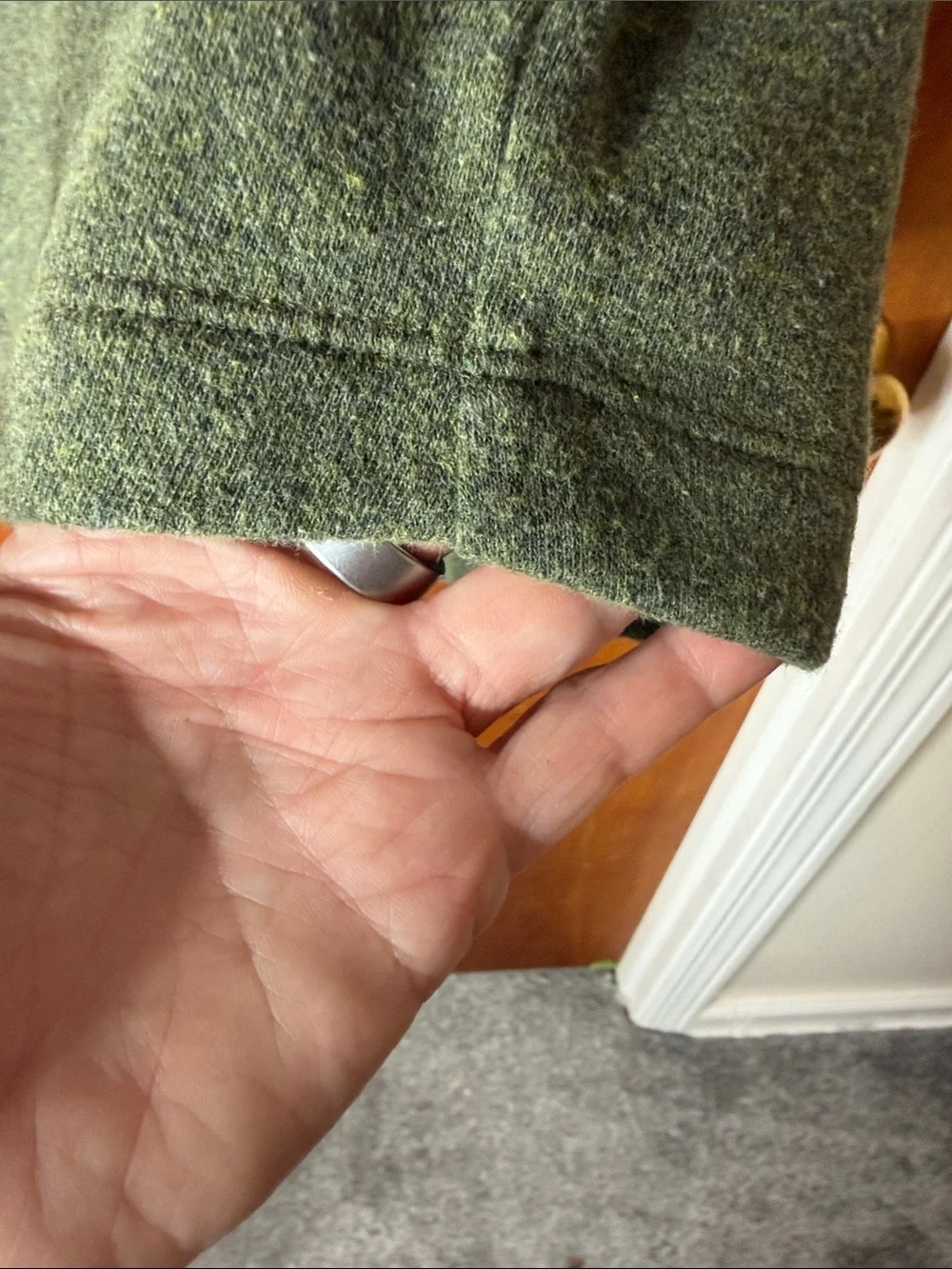 J. Crew Forest Green Button-Shoulder Turtleneck Sweater